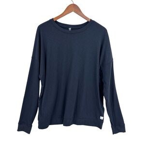 VUORI Ribbed Shirt Long Sleeve Casual Comfy Gray